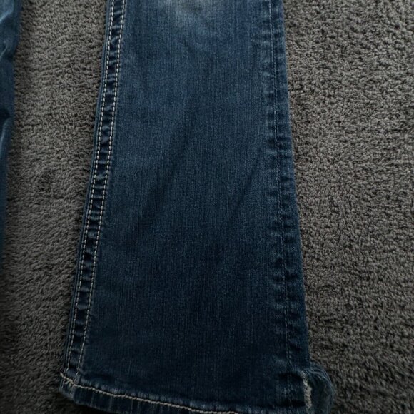 Miss Me Signature Rise Boot Cut Blue Denim Jeans Back Flap Pockets Women 26 - Picture 6 of 16